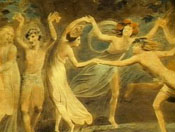Titania, Puck and Dancing Fairies by William Blake